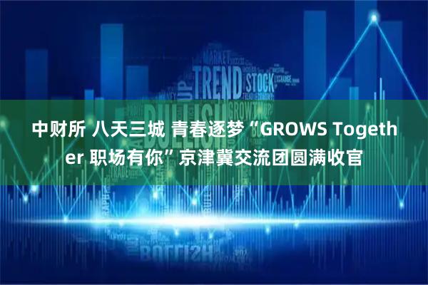 中财所 八天三城 青春逐梦“GROWS Together 职场有你”京津冀交流团圆满收官